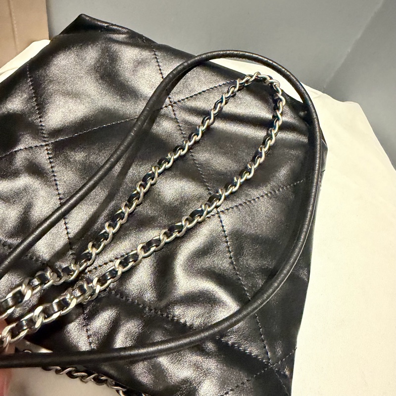 Chanel 香奈兒 mini22 黑銀-16