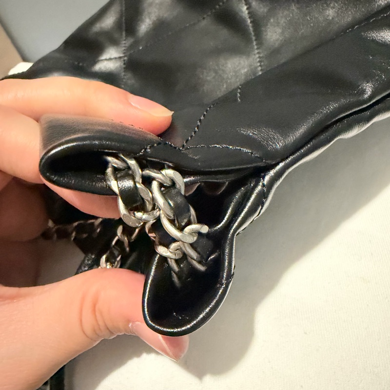 Chanel 香奈兒 mini22 黑銀-18