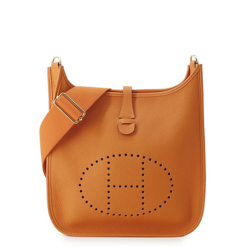 愛馬仕 Evelyne 3 PM 單肩包，橙色迷你 Anne 款，B 印記。 Evelyne，手提包，女士包。愛馬仕