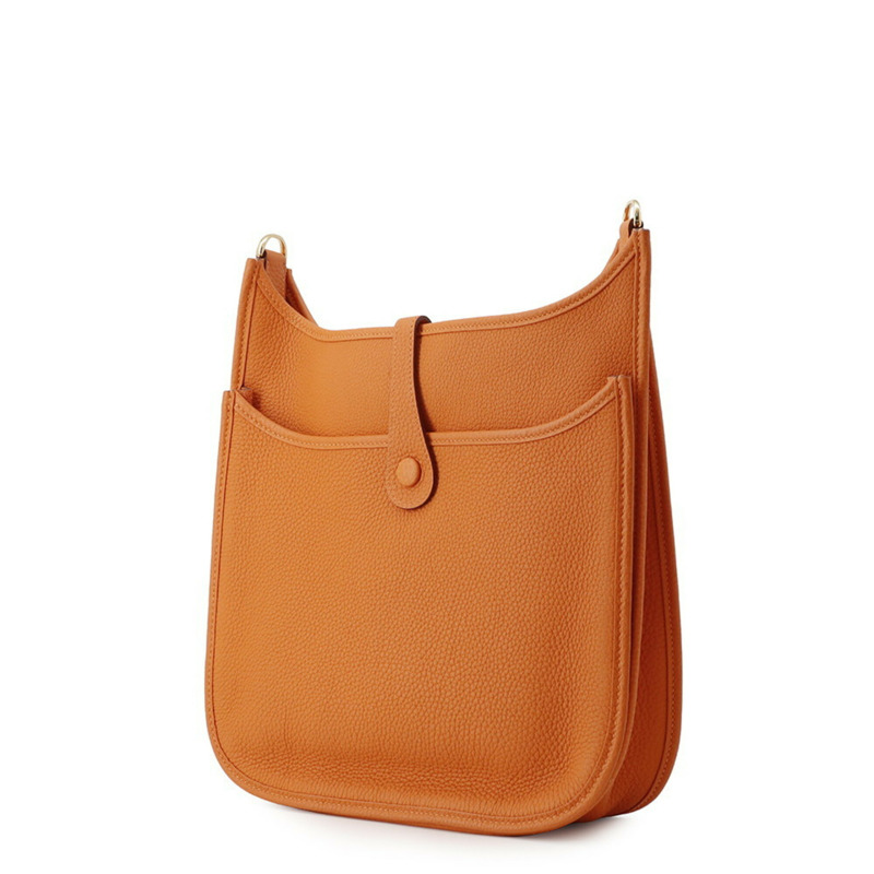 愛馬仕 Evelyne 3 PM 單肩包，橙色迷你 Anne 款，B 印記。 Evelyne，手提包，女士包。愛馬仕-1