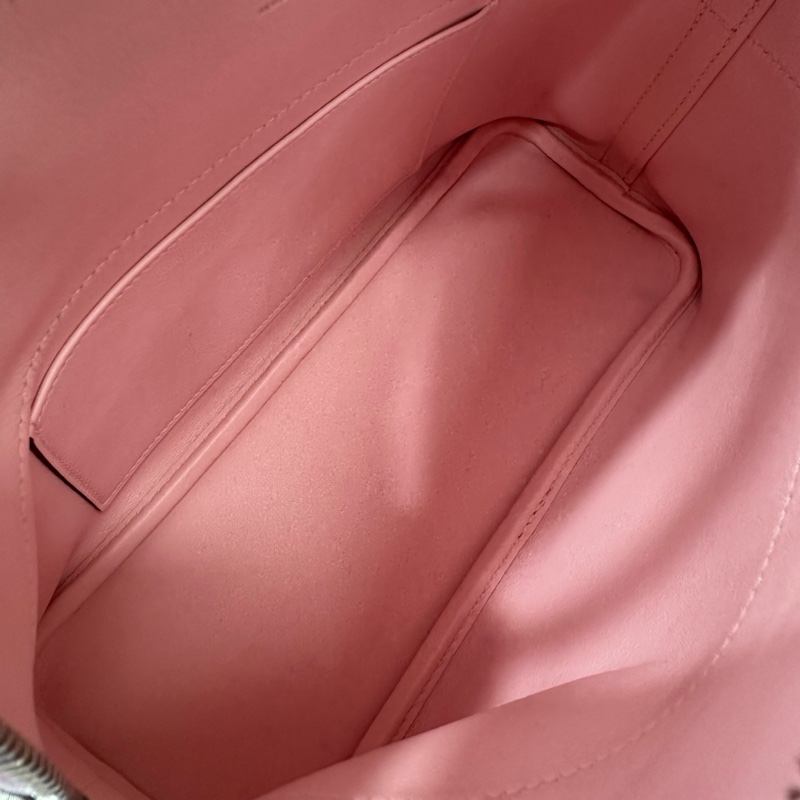 Hermes 3Q Rose Sakura櫻花粉Swift皮銀釦Bolide 27 手提斜背包-8