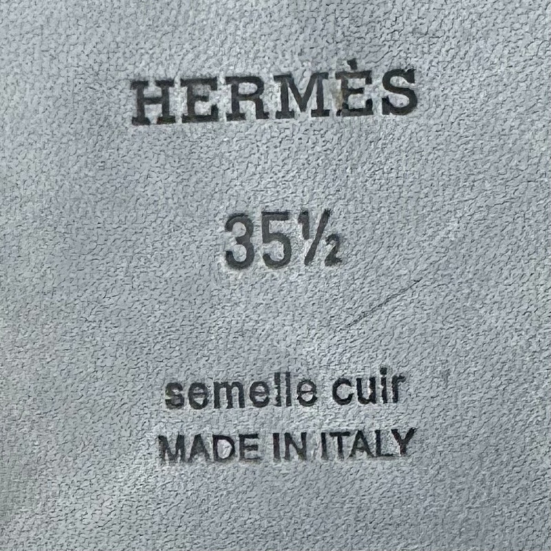 Hermes/愛馬仕 35.5碼 黑色滿鑽H拖鞋 休閒舒適 經典百搭 公-5