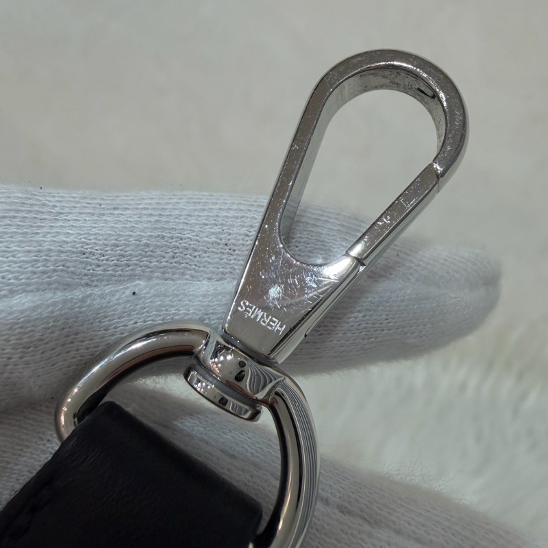 HERMES TC MINI EVELYNE 黑色荔枝皮 銀釦 洞洞包 肩背包 斜背包 2用包-34