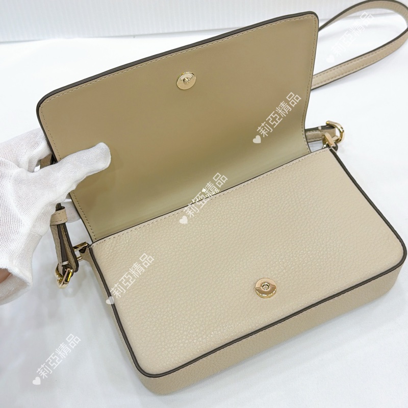 莉亞精品♡ KS奶白斜背包 二手美包-13