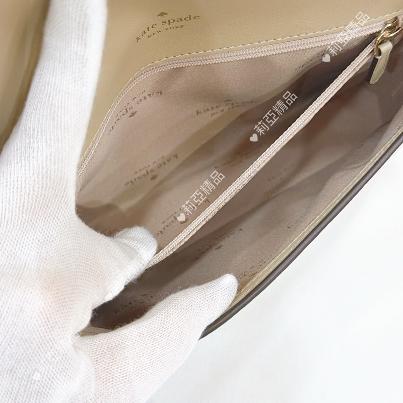 莉亞精品♡ KS奶白斜背包 二手美包-15