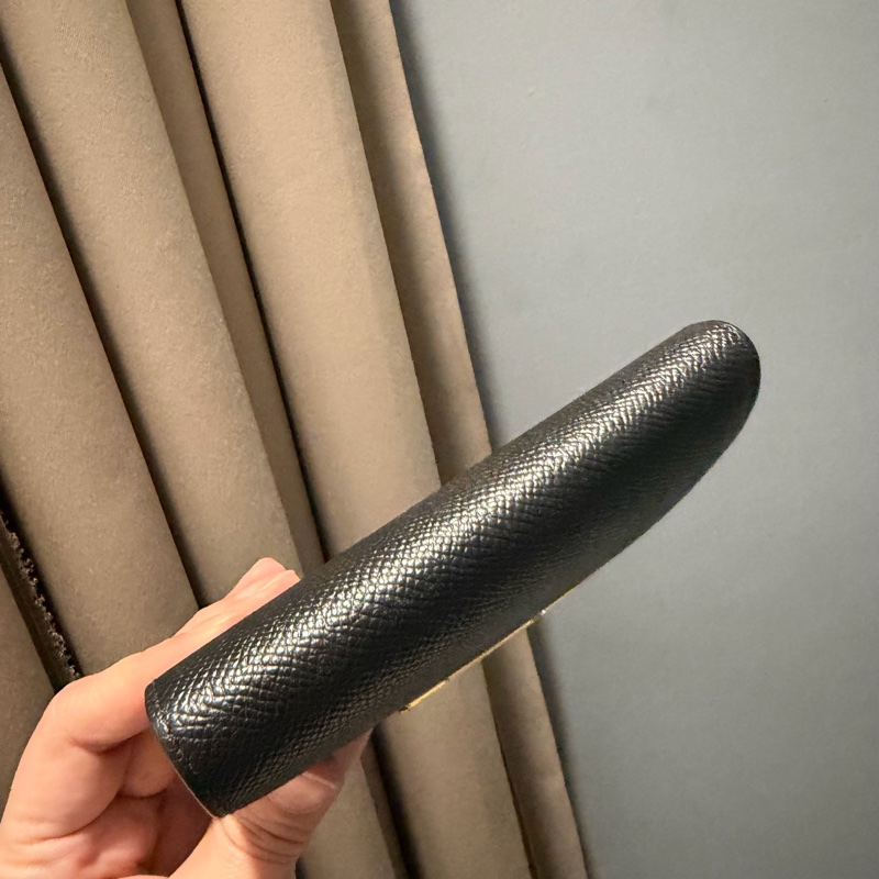 Hermes 愛馬仕 Constance 康康短夾 黑金-2