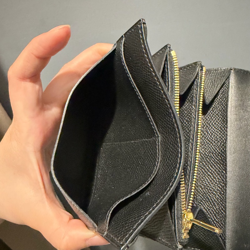 Hermes 愛馬仕 Constance 康康短夾 黑金-15