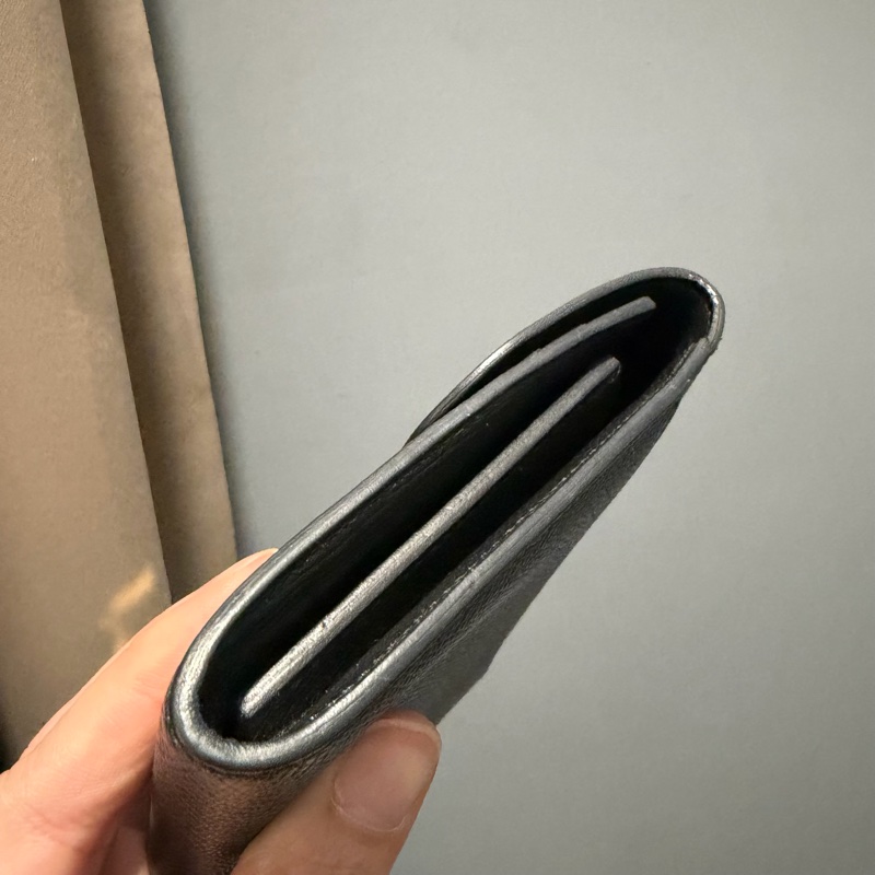 Hermes 愛馬仕 Constance 康康短夾 黑金-25