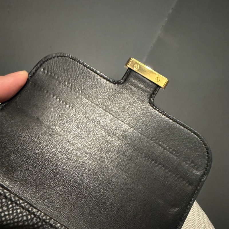 Hermes 愛馬仕 Constance 康康短夾 黑金-32
