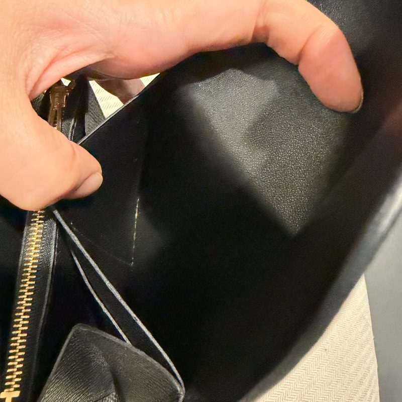 Hermes 愛馬仕 Constance 康康短夾 黑金-41