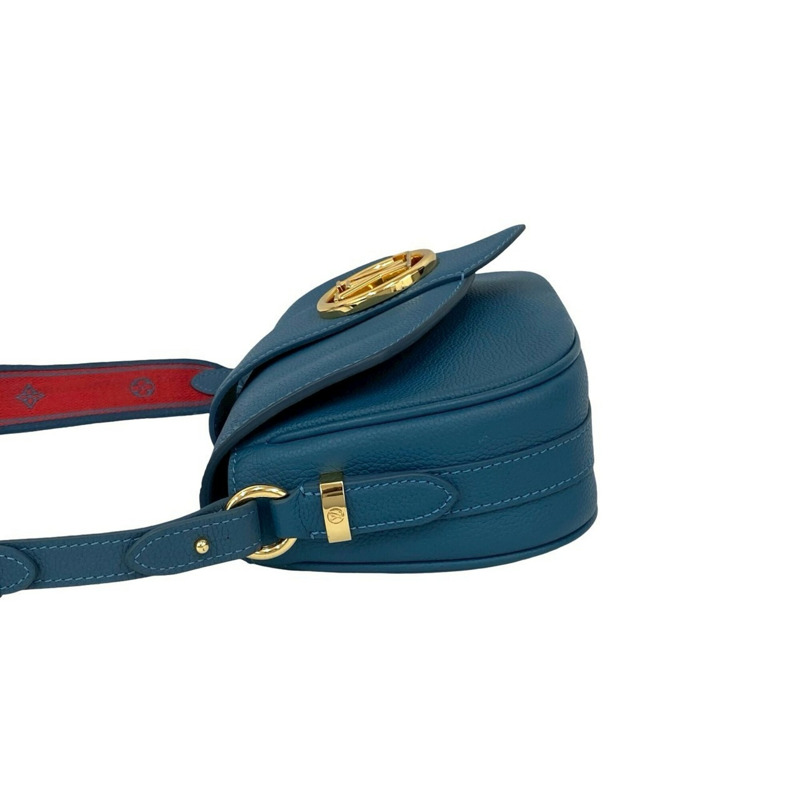 路易威登 LV Pont Neuf Soft MM 皮革迷你肩背包/手拿包 藍色 64-10-4