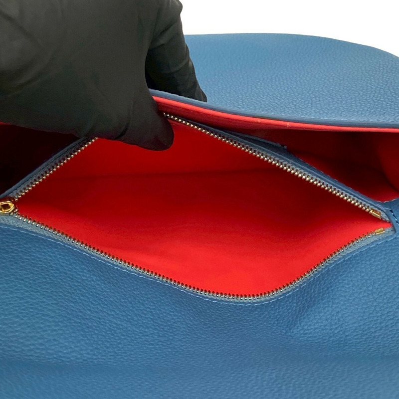 路易威登 LV Pont Neuf Soft MM 皮革迷你肩背包/手拿包 藍色 64-10-9