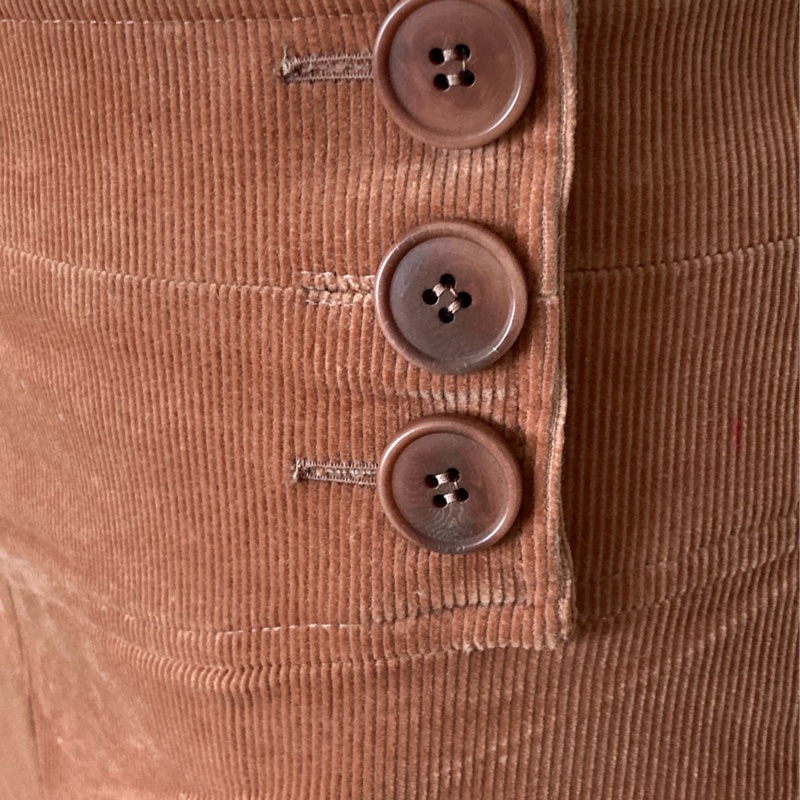 《新歡舊愛》正牌CHLOE咖啡紅A幅短裙38/SM-5