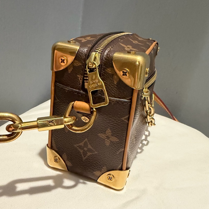 Louis Vuitton LV Mini Soft Trunk 金鏈 斜背包-5