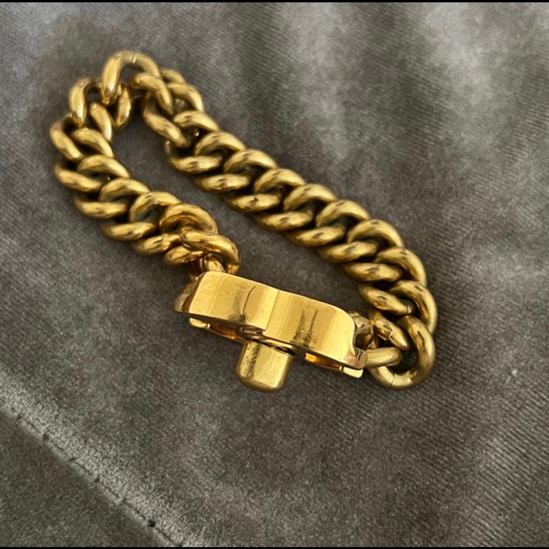 Chanel vintage 大logo書包扣 手鏈，金色給指定人下單-6