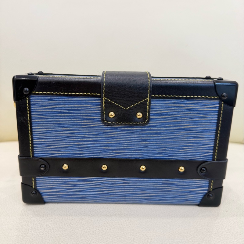 LV路易威登藍色水波紋硬盒子包-1