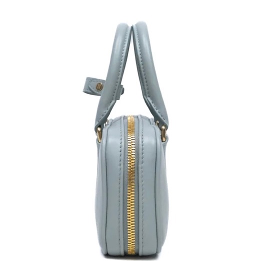 miu miu粉藍色Arcadie Mini Bag 迷你保齡球包 保齡球手袋-2