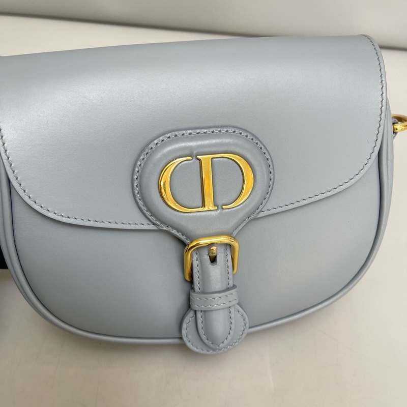 Dior迪奧Bobby小號霧霾藍全皮單肩斜挎包，97新 成色很好 尺寸17×14 附件肩帶 。-6