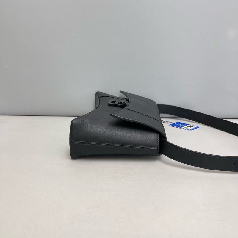 Balenciaga巴黎世家 Downtown黑色全皮沙漏-2