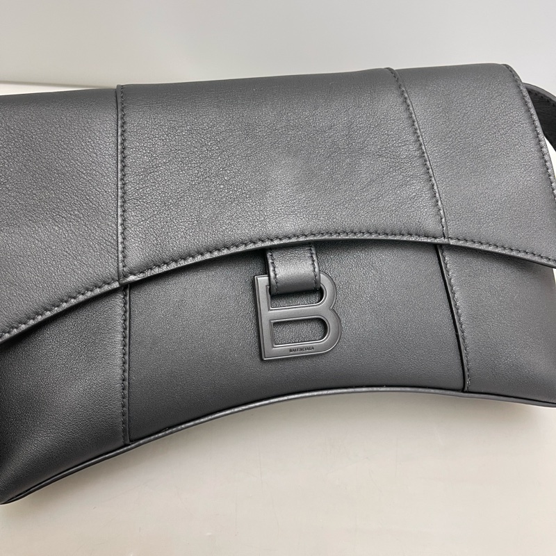 Balenciaga巴黎世家 Downtown黑色全皮沙漏-5