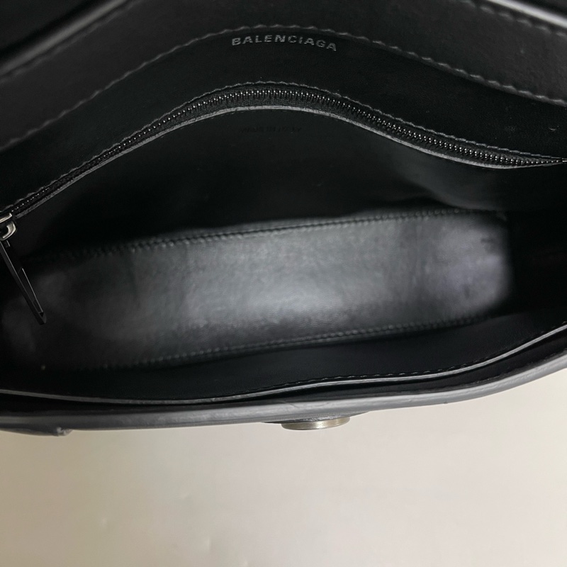 Balenciaga巴黎世家 Downtown黑色全皮沙漏-6