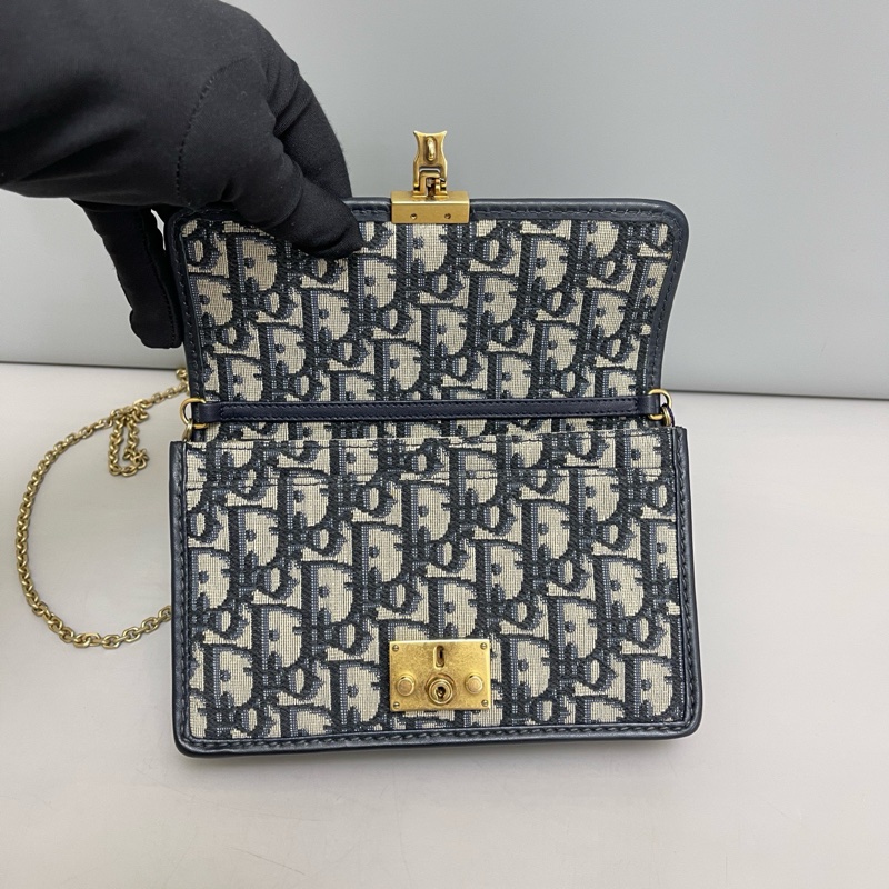 Dior迪奧addict系列老花鏈條包 ，97新 成色不錯 19*13-7