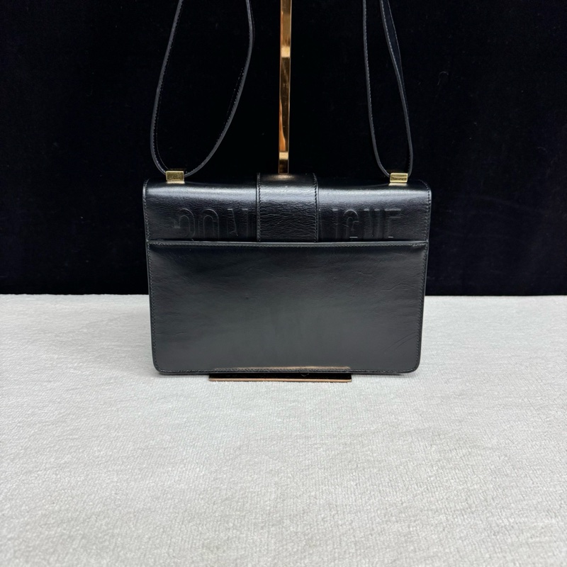 Dior迪奧 黑色全皮金扣Montaigne蒙田30-1