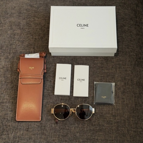 CELINE 爆款❤️‍🔥凱旋門墨鏡 Lisa 同款CL40235U 附咖啡色眼鏡包