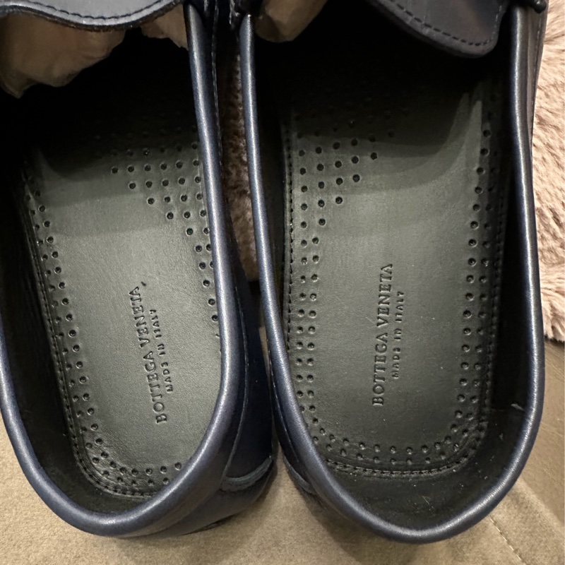 葆蝶家鞋 鱷魚皮 豆豆鞋 休閒鞋  牛皮Bottega Veneta Bv 經典 男裝 size 43-11