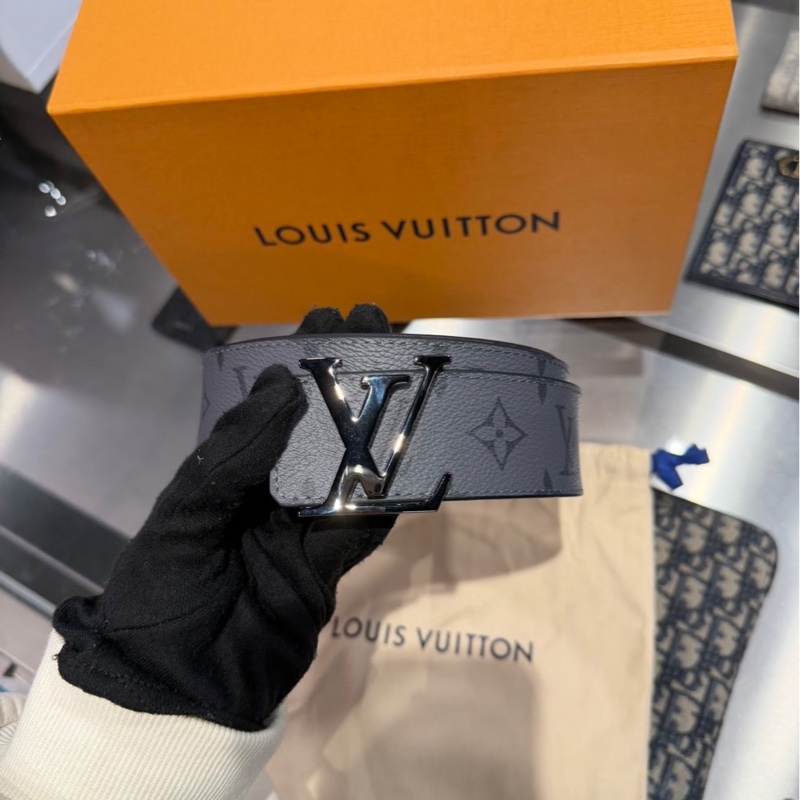 全新🌟Louis Vuitton LV 灰色老花腰帶-5