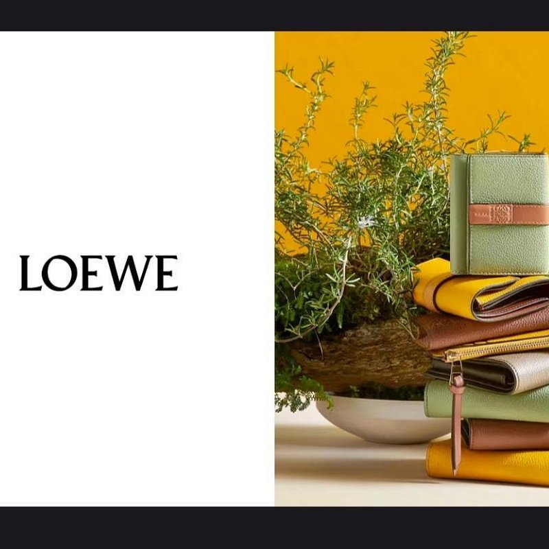 💎Han's house精品服飾💎LOEWE 拼接 短夾 現貨 原價23000-5