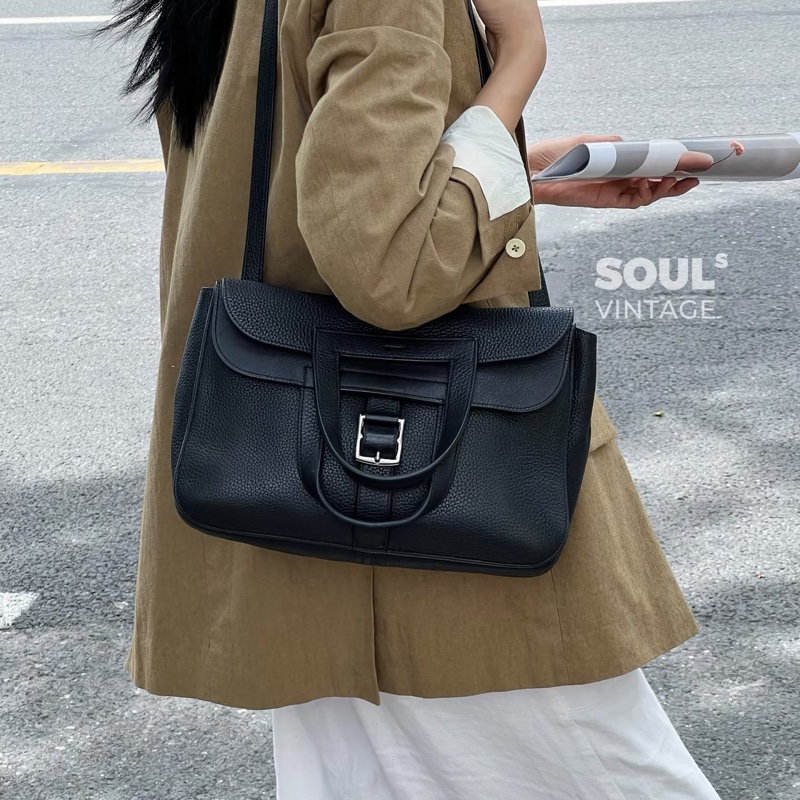 #全網最低💰 #9🆕閒置✨ 愛馬仕Halzan31黑銀Tc皮-3