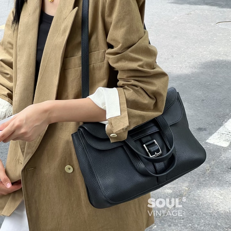 #全網最低💰 #9🆕閒置✨ 愛馬仕Halzan31黑銀Tc皮-4