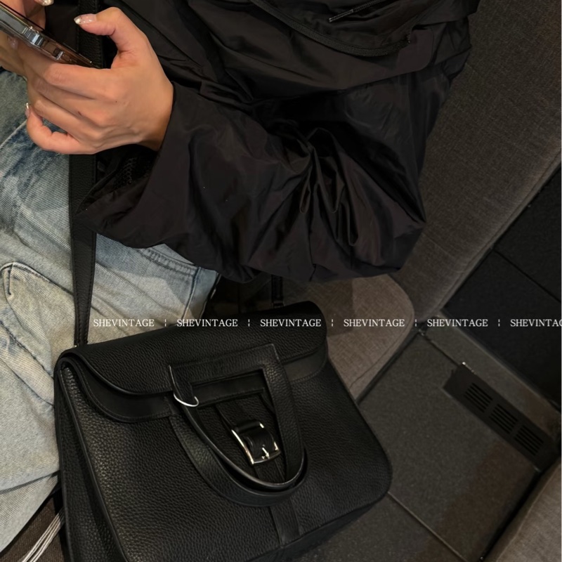 #全網最低💰 #9🆕閒置✨ 愛馬仕Halzan31黑銀Tc皮-5