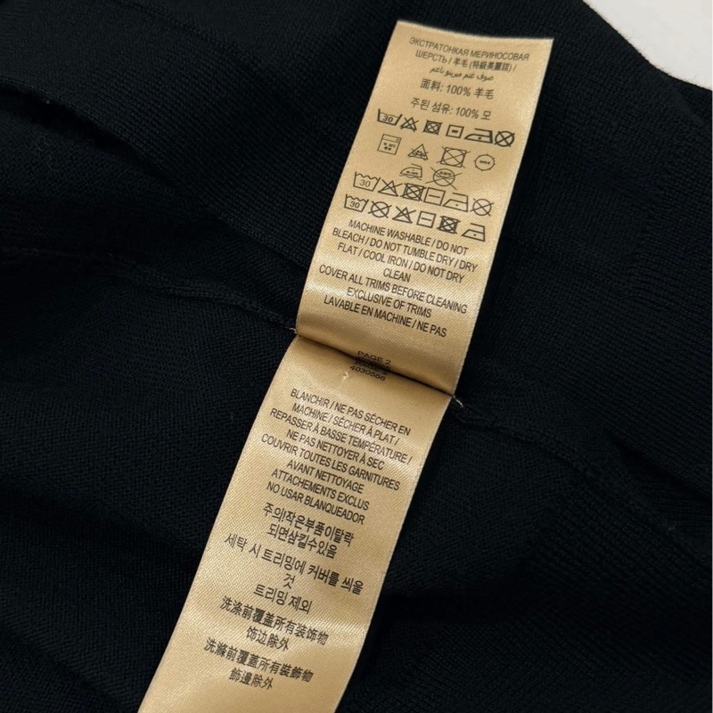 BURBERRY 英國黑標 黑色羊毛開襟外套-9