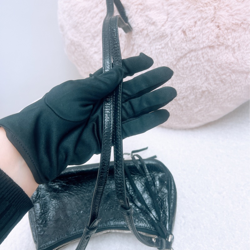 Balenciaga le cagole mini 黑色機車腋下包-10
