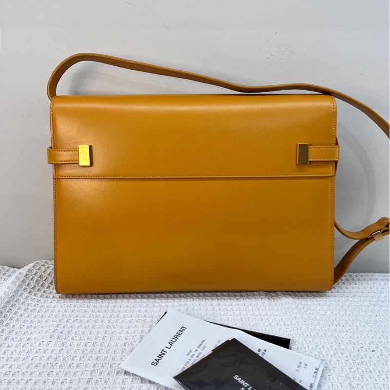 聖羅蘭/Saint laurent 曼哈頓中號全皮沙灘色-1