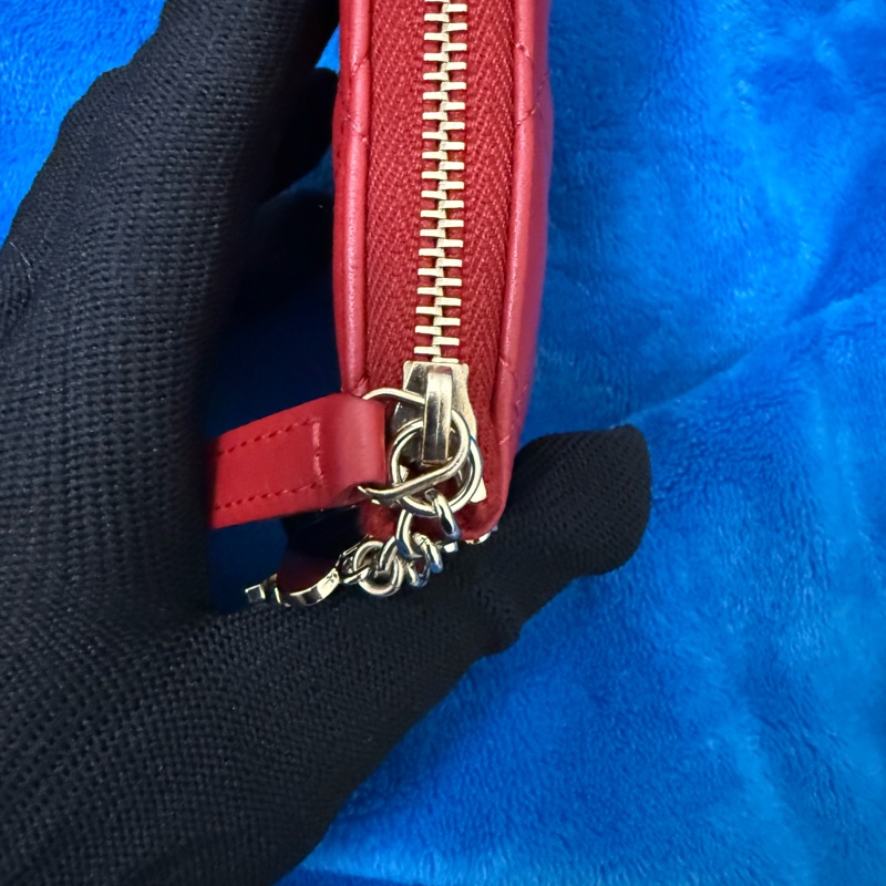 CHANELㄧ字拉鍊（鏈）零錢包-10