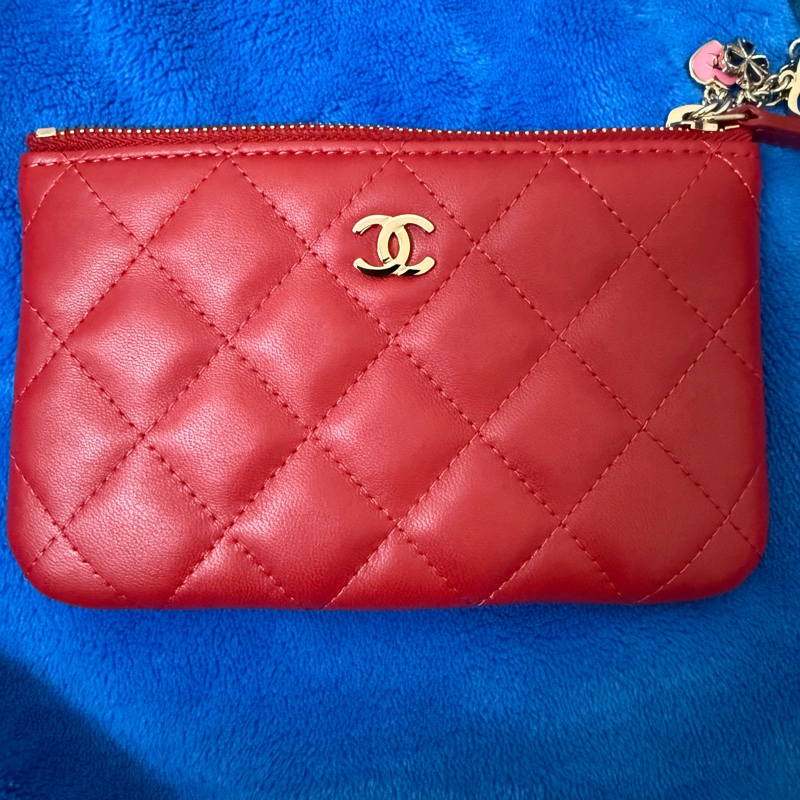 CHANELㄧ字拉鍊（鏈）零錢包-0