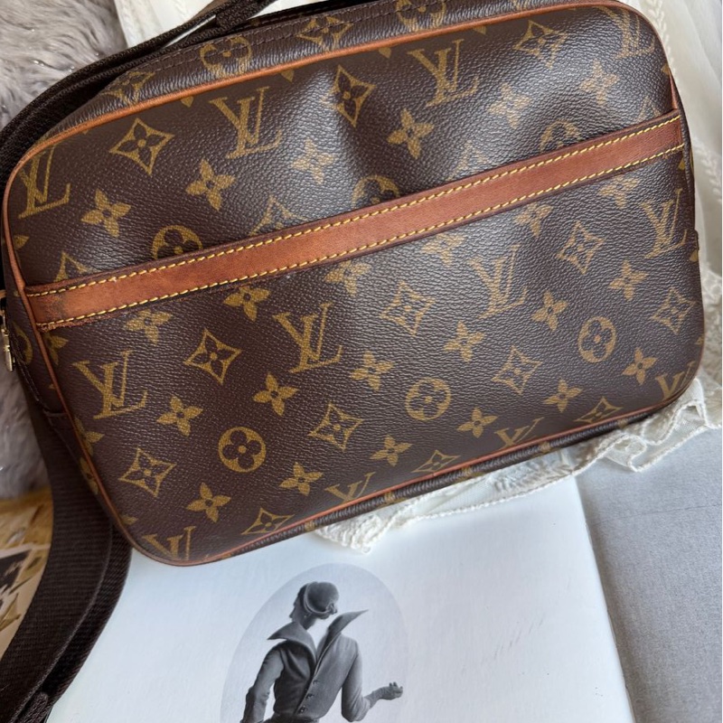 路易威登郵差包 側背包 斜背包 托特包 Louis Vuitton  LV Reporter PM 老花 記者包 經典 中古包 也是熱門包  老花帆布 bag 復古包 古董包-2