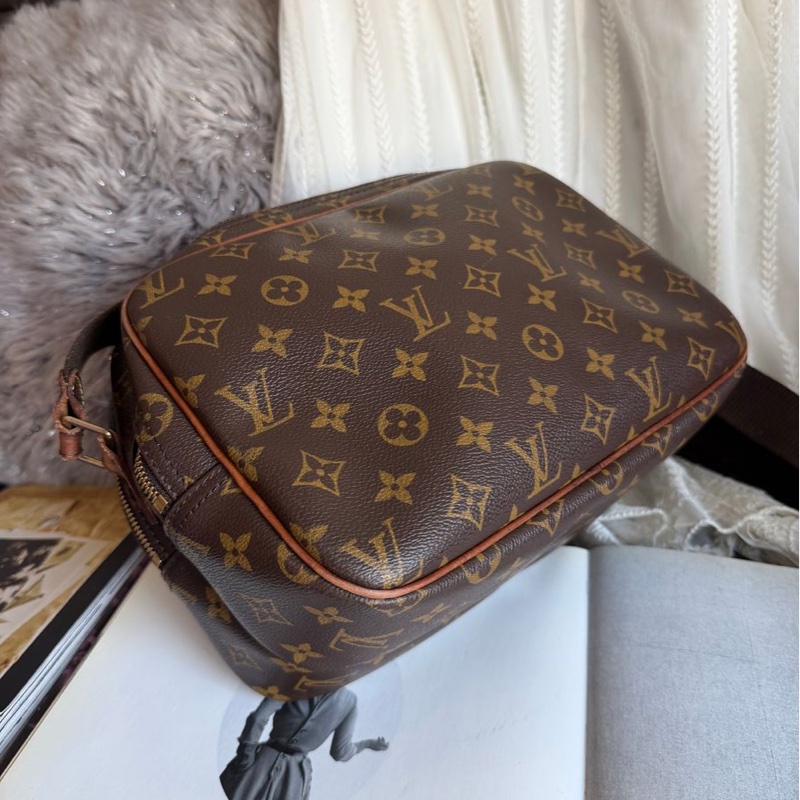 路易威登郵差包 側背包 斜背包 托特包 Louis Vuitton  LV Reporter PM 老花 記者包 經典 中古包 也是熱門包  老花帆布 bag 復古包 古董包-13