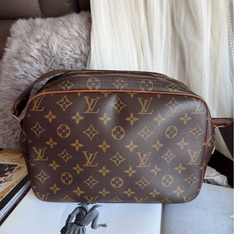 路易威登郵差包 側背包 斜背包 托特包 Louis Vuitton  LV Reporter PM 老花 記者包 經典 中古包 也是熱門包  老花帆布 bag 復古包 古董包-14