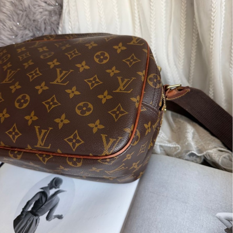 路易威登郵差包 側背包 斜背包 托特包 Louis Vuitton  LV Reporter PM 老花 記者包 經典 中古包 也是熱門包  老花帆布 bag 復古包 古董包-15