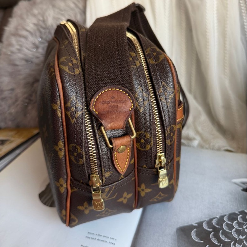 路易威登郵差包 側背包 斜背包 托特包 Louis Vuitton  LV Reporter PM 老花 記者包 經典 中古包 也是熱門包  老花帆布 bag 復古包 古董包-17