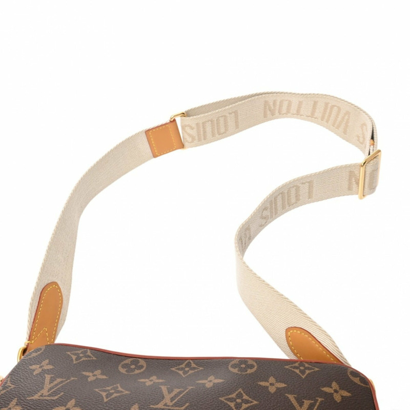 路易威登 (LOUIS VUITTON) Monogram Stripe Trio Messenger NIGO Collaboration Brown M45965 女士帆布單肩包 A 級二手 Ginzo-4