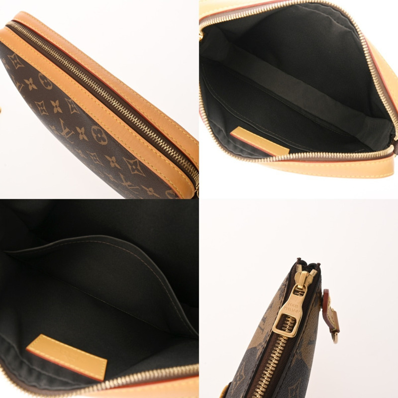 路易威登 (LOUIS VUITTON) Monogram Stripe Trio Messenger NIGO Collaboration Brown M45965 女士帆布單肩包 A 級二手 Ginzo-9