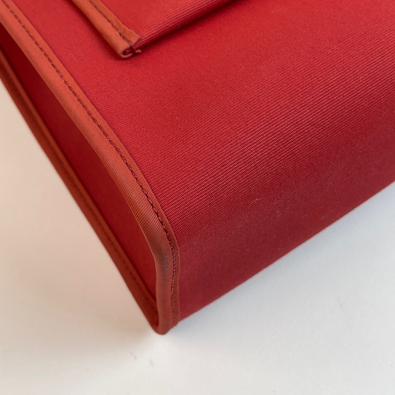 愛馬仕herbag  31寸 紅色帆布-3