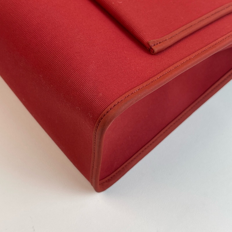 愛馬仕herbag  31寸 紅色帆布-4