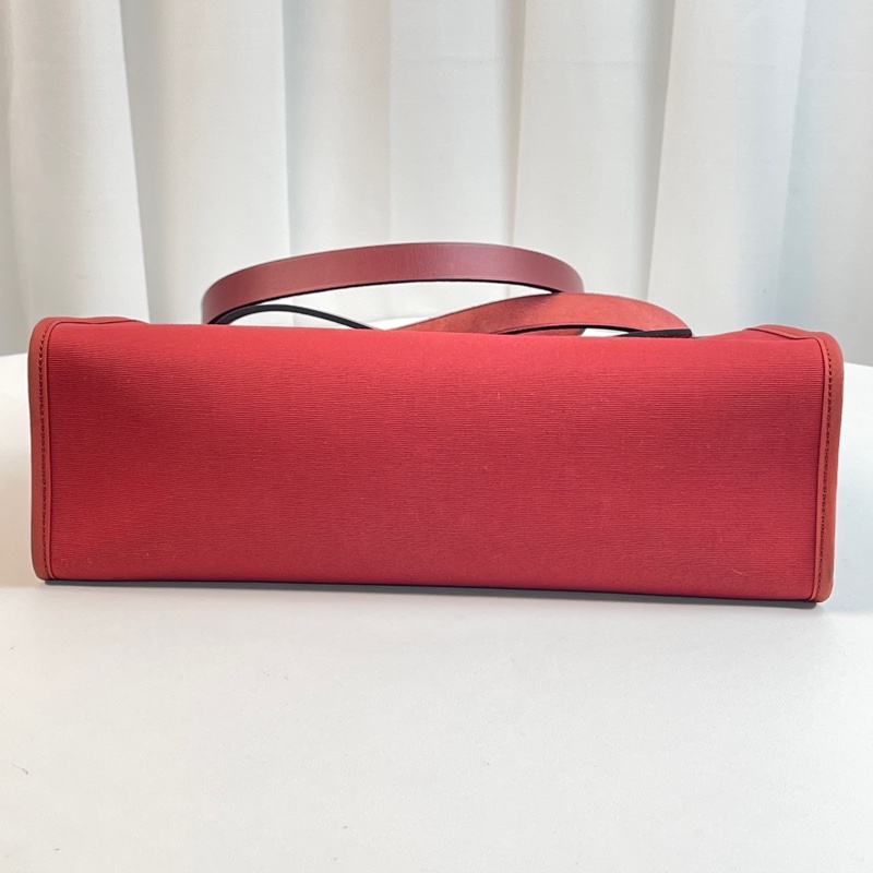 愛馬仕herbag  31寸 紅色帆布-5