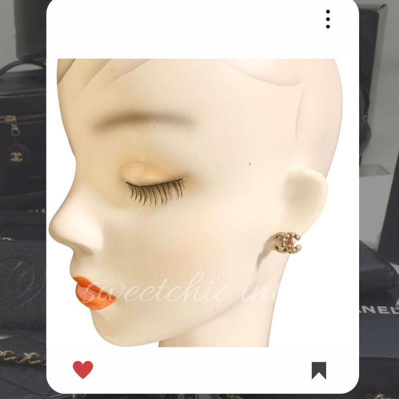 🛍️🎁 26 🔥 4月新品上架 💘新款 香奈兒 Chanel 金色仿珍珠彩色寶石耳環🔥 香奈兒熱賣款 香奈兒經典款 耳環 CHANEL EARRING-4